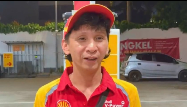 Karyawan SPBU Shell curhat. [Tangkapan layar/X]